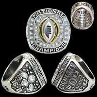Ensemble de bagues de championnat national de football NCAA 2025 Indiana Hoosiers pour hommes, serties de zircons, pour fans, vente en gros