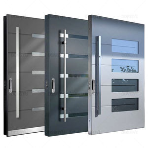 Su misura della Cina produzione corazzata esterno in alluminio pressofuso porta di sicurezza di buona qualità ingresso porte anteriori in alluminio - Product Image 3