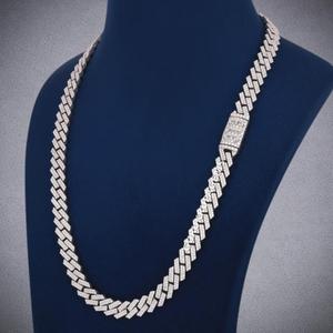 Cadena Cubana de Miami de Lujo y Tendencia de 14mm, Collar de Plata 925 Personalizable con Diamantes de Moissanita, Joyería para Hombre, Regalo de Boda - Product Image 5