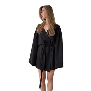 Set di Vestaglie Casual <span class=keywords><strong>da</strong></span> Donna in Lino, Raso <span class=keywords><strong>e</strong></span> Cotone Waffle, Kimono Oversize <span class=keywords><strong>e</strong></span> <span class=keywords><strong>Vestaglia</strong></span> <span class=keywords><strong>da</strong></span> Damigella, Abbigliamento <span class=keywords><strong>da</strong></span> <span class=keywords><strong>Notte</strong></span> - Product Image 1