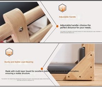 Baril d'escalade en bois MJD pour Pilates – Équipement durable, portable et réglable pour studio de Pilates et fitness à domicile
