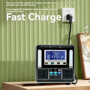 Bloc d'alimentation portable d'extérieur 220V grande capacité pour <span class=keywords><strong>camping</strong></span>-<span class=keywords><strong>car</strong></span>, <span class=keywords><strong>camping</strong></span>, énergie solaire, alimentation de secours 500W - Product Image 5