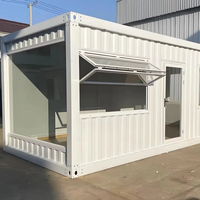 Maison conteneur en acier de luxe miniature de 10 pieds à assemblage rapide pour hôtels, villas, centres commerciaux - Design moderne, utilisation multifonctionnelle