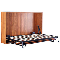 Kit de quincaillerie pour lit Murphy horizontal gain de place, mécanisme combiné robuste et escamotable pour lit et bureau dissimulé, idéal pour la maison et les lofts