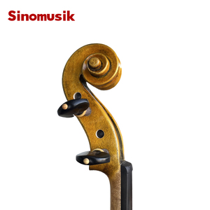 Marchio Sinomusik antico <span class=keywords><strong>violino</strong></span> in acero a fiamma solida <span class=keywords><strong>2</strong></span> pezzi indietro buona fiamma di alta qualità pieno di vernice ad olio fatta a mano <span class=keywords><strong>violino</strong></span> HV20 - Product Image 5