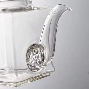 กาน้ำชาแก้วใสโบโรซิลิเกตขนาด 250 มล. พร้อมหูจับหลากสี กาน้ำชาป้องกันการรั่วซึมสำหรับชาเย็นและชงร้อน ดีไซน์ทำความสะอาดง่าย - Product Image 4