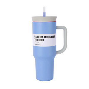 40oz Stainless Steel Vacuum <b>Insulated</b> Tumbler Travel <b>Mug</b> with Straw Handle and Lid Portable Cup for Car Outdoor Camping - Product Image 1
