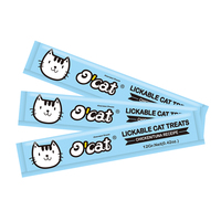 O'cat Bâton de collation pour chat Poulet Thon Nourriture crémeuse Snacks liquides pour chat Friandises humides pour chats