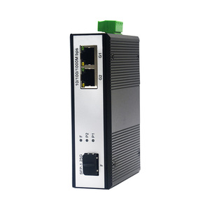 Commutateur Ethernet industriel Gigabit PoE <span class=keywords><strong>2</strong></span>*1000Mbps Rail DIN IP40 -40 185 °<span class=keywords><strong>F</strong></span> IEEE802.af/at Commutateur POE industriel extérieur <span class=keywords><strong>2</strong></span> ports SFP - Product Image 2