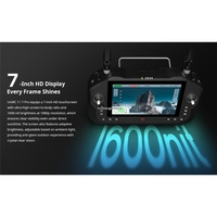 Station de sol portable UniRC 7 Pro à double bande de fréquence 2,4 GHz, contrôleur intelligent avec écran tactile 7 pouces 1080P