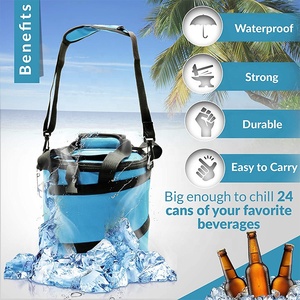 Tas Pendingin Terisolasi Portabel, Tas Es Lipat Nylon Tahan Lama untuk Hiking, Camping, Perjalanan, Piknik, BBQ, Tas Pendingin Termal - Product Image 3