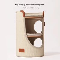 Vente en gros : Grande structure d'escalade et griffoir pour chat, écologique, pour intérieur, avec maisonnette