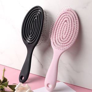 कस्टम लोगो खोखला हुआ ब्रश नए डिजाइन डिंगलिंग मालिश बालों को सीधे और कर्ली बालों के लिए - Product Image 3