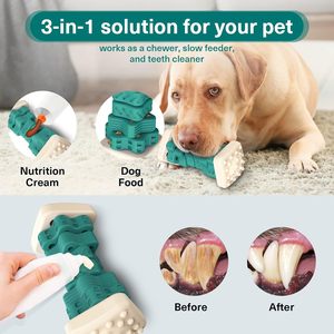 Nouveau Jouet à Mâcher pour Chien en Nylon de Qualité Alimentaire Durable, Design Os Rotatif, Indestructible en TPR, Jouet pour Animaux de Compagnie - Product Image 3