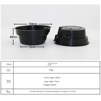 Gobelet en plastique commercial à paroi unique 2-en-1 avec impression personnalisable Hot Pot Popcorn Snack Tray pour jus de lait et thé