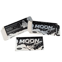 Boîtes en papier kraft personnalisées écologiques pliables pour barres chocolatées au chocolat de lune aux protéines de cacahuète et aux champignons de 30 g, biscuits gaufrettes, emballages alimentaires