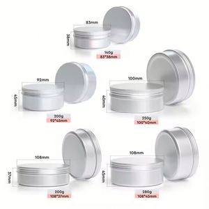 Latas Redondas de Metal de 150ml, 200ml, 250ml, Envases de Aluminio Vacíos con Tapa de Rosca para Alimentos, Pasteles, Postres y Leche - Product Image 5
