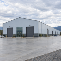 Grande usine de fabrication d'acier préfabriqué, entrepôt, atelier, construction de bâtiments industriels en métal