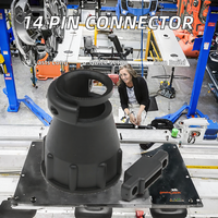 Adaptateur automobile 182655-1 14P avec connecteur femelle et clip spécial de fixation