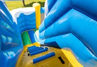 Ciudad de Diversión Inflable Comercial con Temática Oceánica, Castillo Inflable Grande de PVC, Parque de Atracciones Inflable para Niños para Alquiler