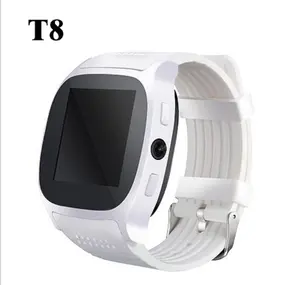 热卖新款T8智能手表支持呼叫带摄像头睡眠监视器的T8智能手表DZ09 M26 V8 V9 A1