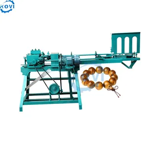Natural wood beads polishing machine round beads for rosary making machine efficient olive or circle wooden maker equipment