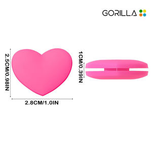 רטט טניס דופק בצורת לב סיליקון מחבט זעזועים מחרוזת זעזועים - Product Image 2