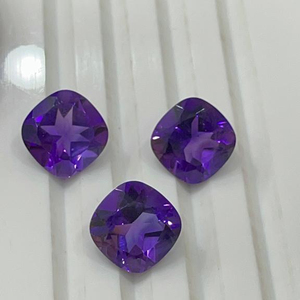 Offre Spéciale : Pierres précieuses naturelles en améthyste violette, taille coussin, pierres rondes bleues, pour la fabrication artisanale de bijoux (colliers, bagues), vente en gros - Product Image 2