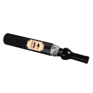 Parapluie pliant 3 sections 21 pouces 8K, petit et portable, avec impression personnalisée, parapluie bouteille de vin fantaisie promotionnel pour entreprises, vente en gros - Product Image 2