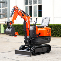 Mini-excavatrice 0,6 tonne, nouvelle pelle sur chenilles pour usage agricole, vente en gros, moteur EPA Euro 5, mini-excavatrices 1 tonne, 2 tonnes, machine à vendre