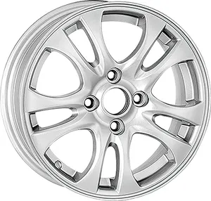 チャナオート用14*5.5インチPCD4*100 ET 46 CB54.1シルバーペイントコートキャスティングアルミニウム合金ホイールリム