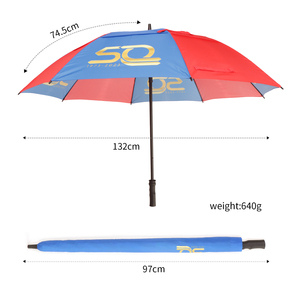 Heavy duty automatic windproof golf umbrella 30 inch large windproof luxury branded custom golf umbrella for anniversary gift - Product Image 5