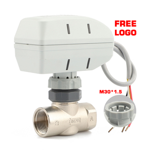 ลูกโลกทองเหลือง DN25 <span class=keywords><strong>2</strong></span><span class=keywords><strong>ทาง</strong></span>ขนาด1นิ้วพร้อม AC24V อะนาล็อกแอคชูเอเตอร์ไฟฟ้าคอยล์พัดลมระบบปรับอากาศ - Product Image 3