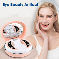 Masque de soin des yeux à LED sans fil 660 nm, patch de massage oculaire, masseur micro-courant sous les yeux