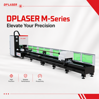 Máquina de Corte Láser de Fibra CNC Horizontal Serie M de DPLASER para el Procesamiento de Tubos Metálicos Redondos y Cuadrados de Diámetro Pequeño