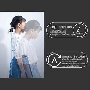 Correcteur de posture intelligent pour enfants avec rappel par vibration, écran LCD et support dorsal pour l'assise - Product Image 3