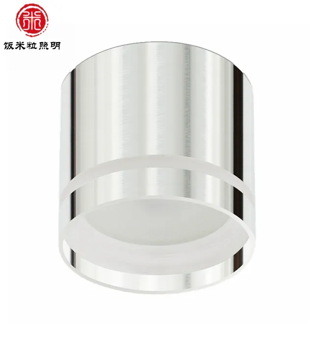 Hot Sale GX53 Plastic electroplating Round Surface mounted light minimalist Ceiling Downlights