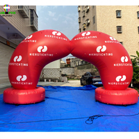 Arcs gonflables personnalisés d'organes humains poumons gonflables bons poumons pour la publicité et la promotion vitrine