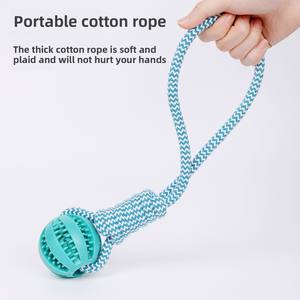 Jouet à mâcher pour chiens en caoutchouc écologique de grande taille, saveur poulet, 5 cm, nœud moderne, résistant aux morsures, jouet pour retriever, <span class=keywords><strong>collie</strong></span>, jouet pour les dents - Product Image 4