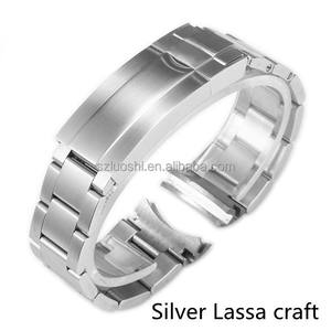 Luxe 316L roestvrijstalen horlogeband ketting 3 schakels 20mm/21mm RX horlogeband armbanden voor herenhorloge - Product Image 4