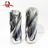 Pipa Knalpot Spiral Universal Performa Tinggi Resonator Ujung Knalpot Ganda