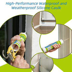 Sellador de Silicona RTV Antihongos, Acetoxi de Curado Rápido, Sellador de Juntas, Pegamento Acético para Vidrio, para Acristalamiento de Ventanas, Construcción y Sellado GP - Product Image 3