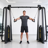 Appareil de musculation professionnel à double poulie réglable pour exercices de triceps et biceps (Big Fly)