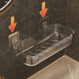 Bathroom Wall Mounted Storage Rack 50X30CM Corner Rectangular Durable For Toiletries - Product Image 4