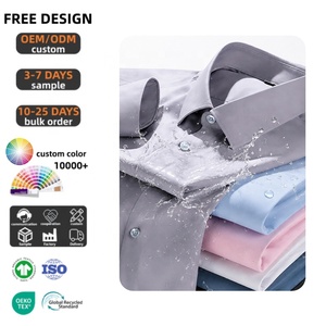 <span class=keywords><strong>Camisa</strong></span> Resistente a las Manchas para Hombre, <span class=keywords><strong>Camisa</strong></span> de Oficina Impermeable, Transpirable, Sin Plancha, <span class=keywords><strong>Manga</strong></span> <span class=keywords><strong>Larga</strong></span>, Corte Ajustado, <span class=keywords><strong>Camisa</strong></span> de Negocios de Alto Rendimiento Personalizada - Product Image 1