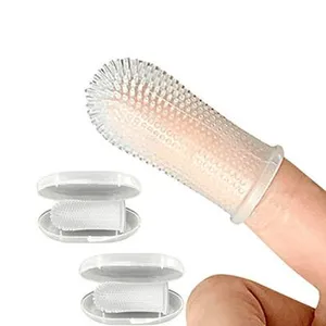 Hot Selling Soft Silicone Super 360 Grad Tier zahnpflege Haustier Finger reinigung Zahnbürste für Haustier Hund