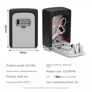 Factory Cross-Border Password Key <b>Box</b> Decorative Safes with Secure <b>Lock</b> for Key Storage - Product Image 6