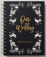 Organisateur de mariage personnalisable en cuir/PVC/PP à spirale dorée, couverture rigide, classeur à feuilles mobiles, cadeau pour la mariée