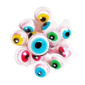 Halal venda Quente popular Halloween eyeball gummy candy