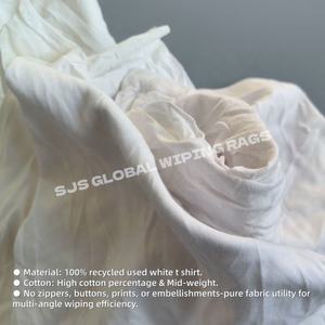 Trapos de Algodón Blancos Reciclados para Uso Industrial, Trapos de Limpieza, Trapos de Desecho - Product Image 4
